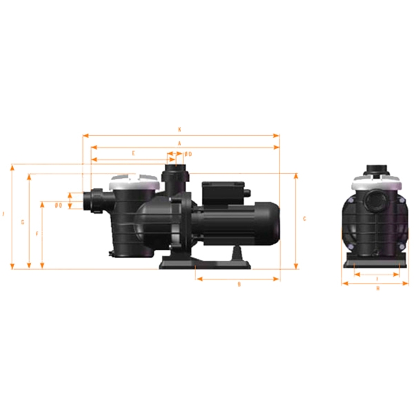 BOMBA ALASKA ASTRALPOOL 0.75 HP (3/4 HP) - Imagen 3