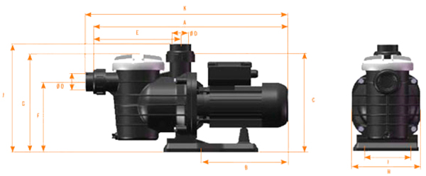 BOMBA ALASKA ASTRALPOOL 0.75 HP (3/4 HP) - Imagen 3
